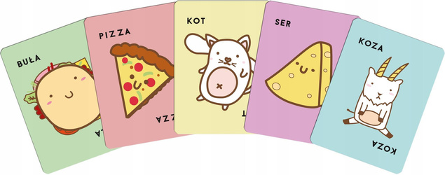 Buła Pizza Kot Ser Koza Gra Imprezowa Planszowa 8+ Rebel 113829