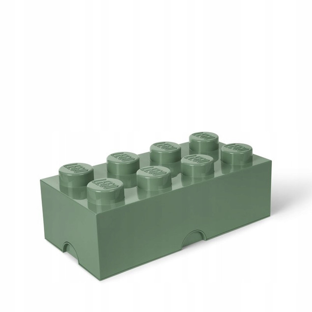 Pojemnik LEGO Storage Brick 8 Klocków Ciemny Zielony Organizer