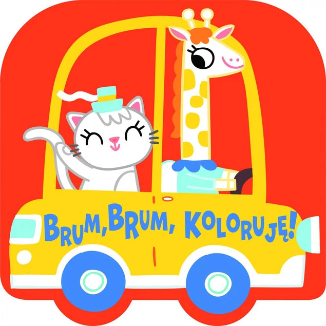 Brum, brum, koloruję! Samochód - kolorowanka