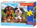 Castorland Puzzle 60 el. Szczęśliwe Psiaki
