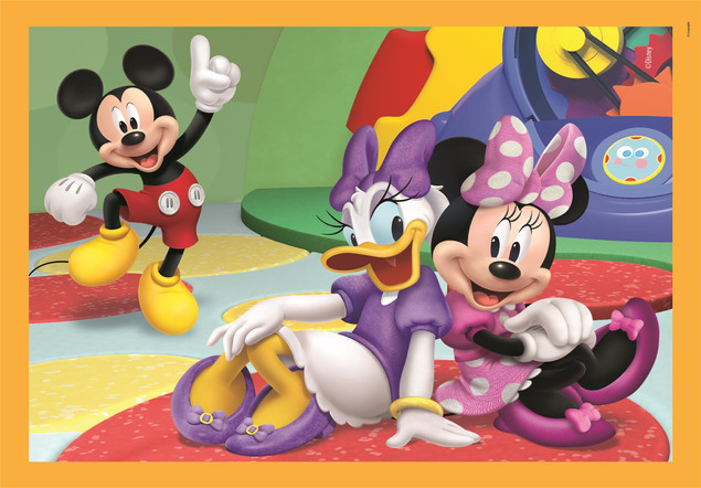 Puzzle 4w1 Mickey Mouse Klub Myszki Miki Clementoni 21755