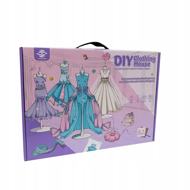 ASKATO Zestaw Projektowanie Mody dla Dzieci DIY Manekiny Tkaniny