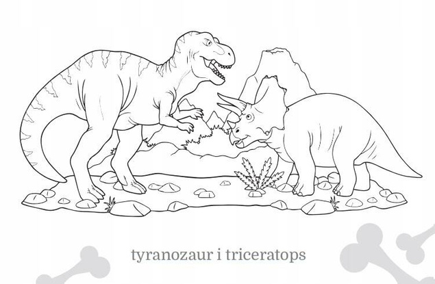 Kolorowanka Maluszkowe Malowanie Dinozaury 2+ Skrzat