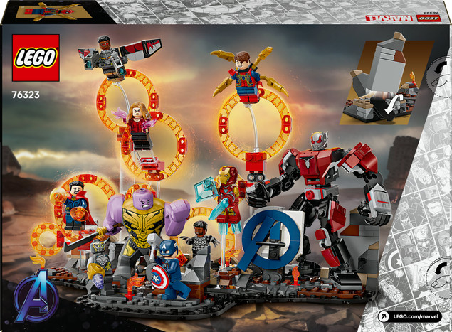Klocki LEGO Marvel Avengers: Koniec gry – Ostateczna Bitwa 76323 (621 elementów)