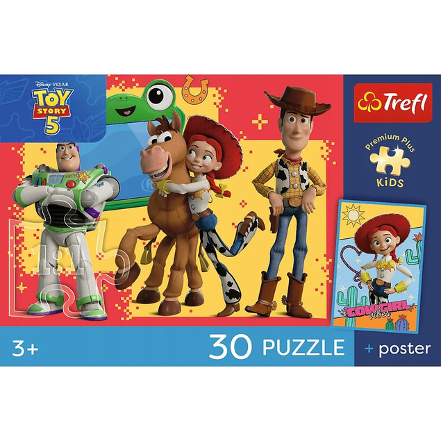 Trefl Puzzle 30 el. Toy Story: Przygody Zabawek + Plakat Kolekcjonerski