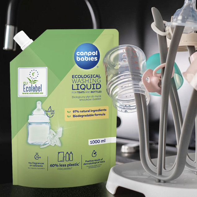 CANPOL Płyn Opakowanie UZUPEŁNIAJĄCE EKOLOGICZNEGO Płynu Do Mycia 3x 1000ml