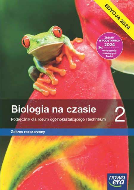 BIOLOGIA NA CZASIE 2 LO Podręcznik + Karty Pracy ROZSZERZONY Nowa Era 2024