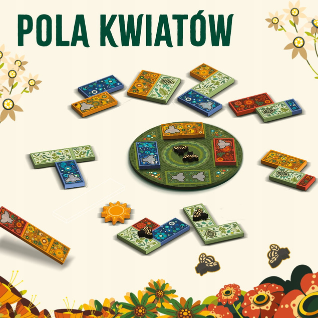 POLA KWIATÓW Gra Planszowa Towarzyska 8+ Nasza Księgarnia