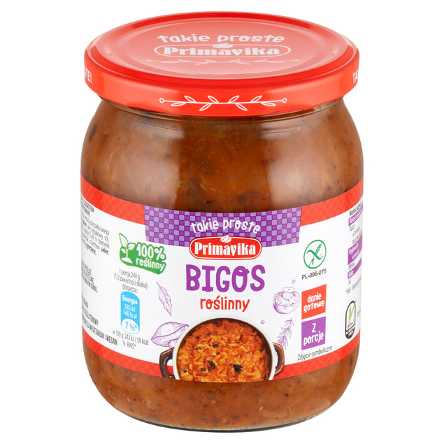 Bigos Primavika wegetariański wegański bezglutenowy 742 g