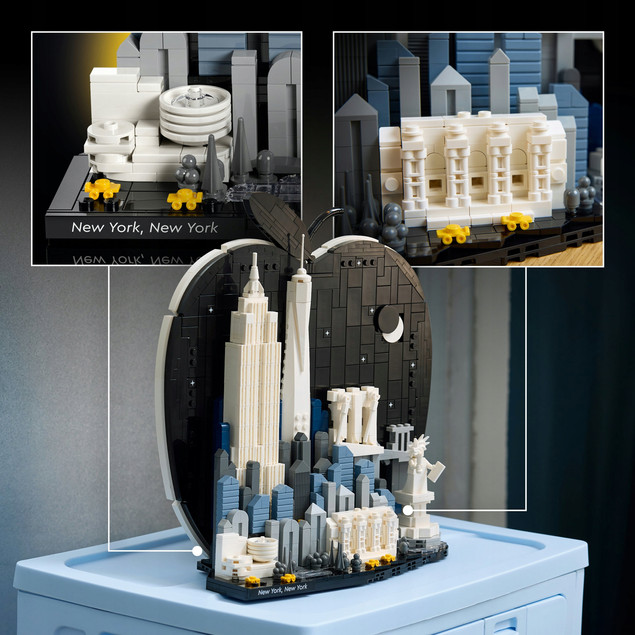 LEGO Architecture 21066 Nowy Jork - Wielkie Jabłko | Model dla Dorosłych