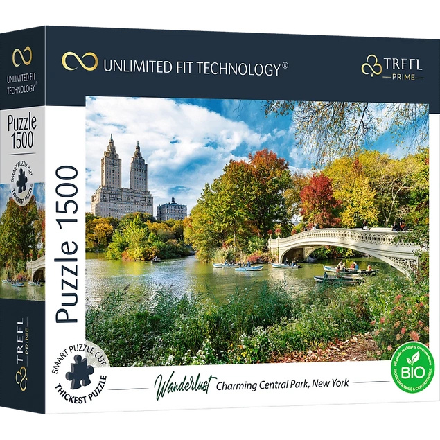 PUZZLE 1500 CENTRAL PARK NOWY JORK LAS NATURA MOST