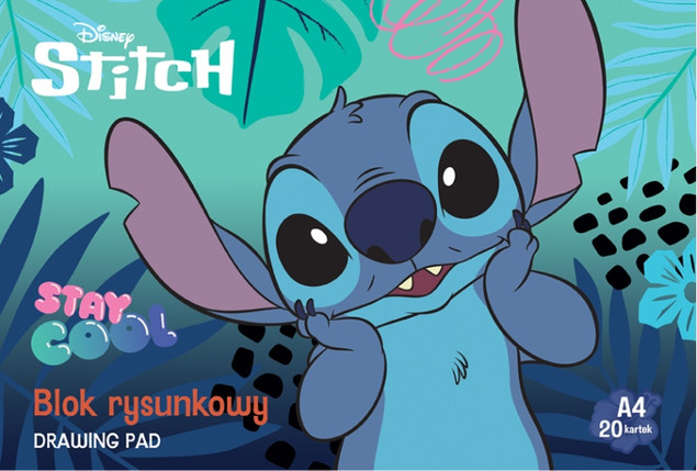 Blok rysunkowy A4 St. Majewski Lilo & Stitch 20K