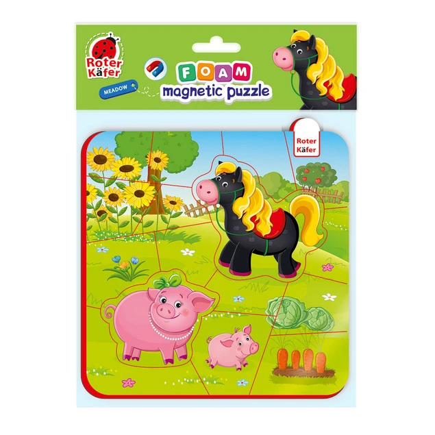 Magnetyczne Puzzle Koń i Świnki - Detale elementów