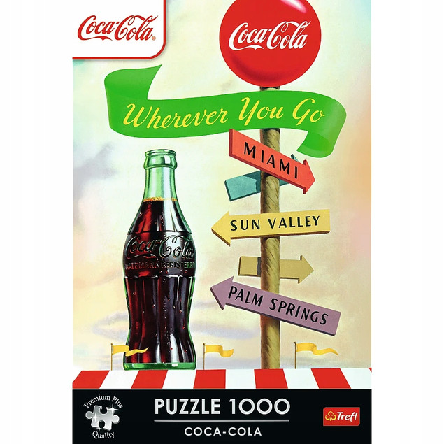 Puzzle 1000 Coca-Cola:Gdziekolwiek zmierzasz TREFL