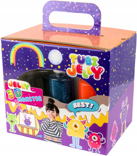 Potworki Małe Akwarium Tubi Jelly 3D 6 kolorów TU3329