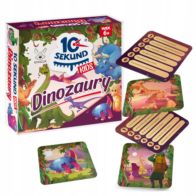Gra planszowa 10 Sekund Kids Dinozaury Kangur