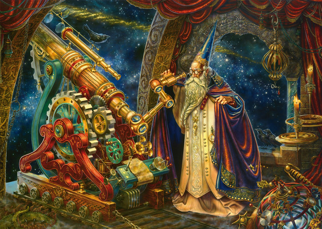 Puzzle 1000 el. Schmidt Spiele Astronom Kosmos Premium Quality