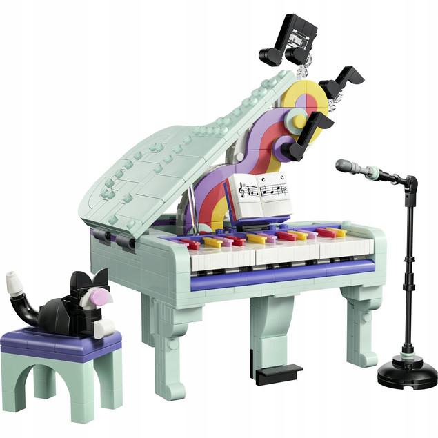 LEGO Creator 3w1 31392 Pianino z Kotem | Muzyczna Dekoracja Retro