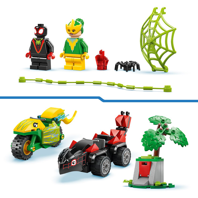 LEGO Marvel Spidey 11198 Pościg Spina za Electro w Dinopojeździe 4+