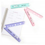 36x Linijka Składana PASTELOWA z Szablonami 30cm KIDEA 97418