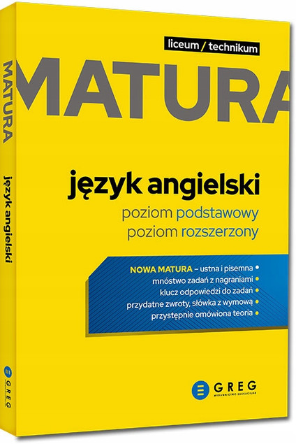 2w1 MATURA 2026 JĘZYK ANGIELSKI Repetytorium + Arkusze GREG