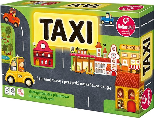 Gra Planszowa Taxi Kukuryku - Strategiczna Gra Rodzinna 5+