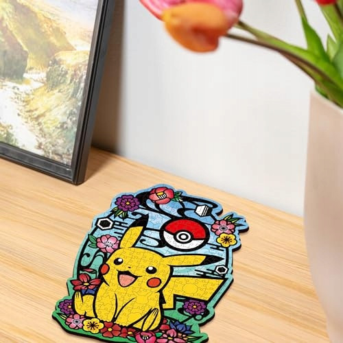Puzzle Ravensburger 300 elementów 120007616 Drewniane puzzle Pikachu 300 elementów