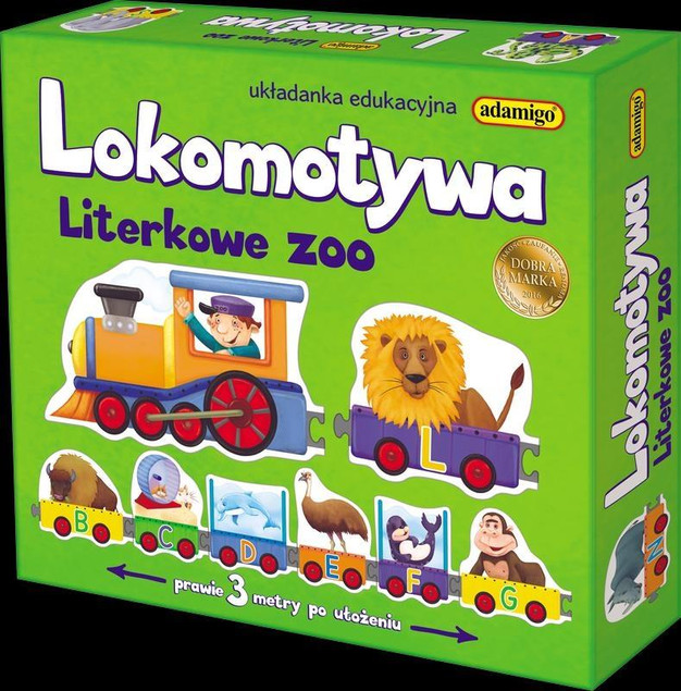 Puzzle Lokomotywa Literkowe ZOO Adamigo
