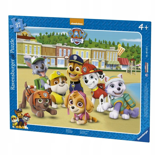 Puzzle Psi Patrol Rodzinne zdjęcie w zbliżeniu
