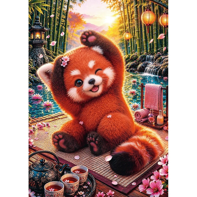 Trefl Puzzle PPQ, Cuteness Overload 500 el. Czarująca czerwona panda
