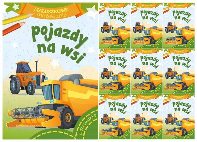 KSIĄŻECZKI DLA DZIECI ZESTAW MALUSZKOWE MALOWANIE 