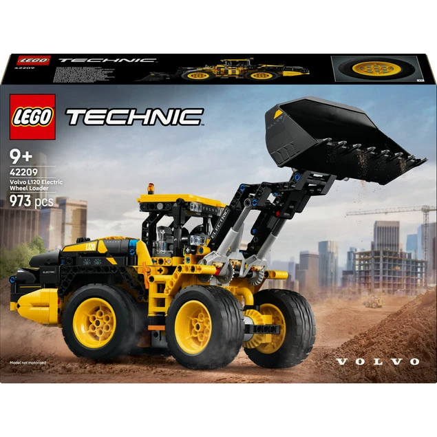 LEGO Technic 42209 Volvo L120 Elektryczna Ładowarka Kołowa - Łopata w akcji