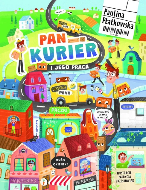 Pan kurier i jego praca - ilustracja