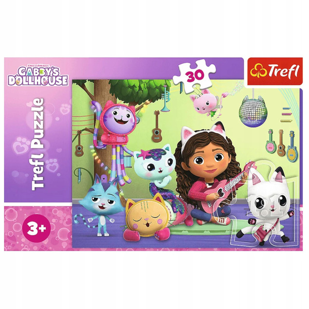 Puzzle 30 Układanka Bajka KOCI DOMEK GABI Kotki Kotek Kot Koty 3+ Trefl