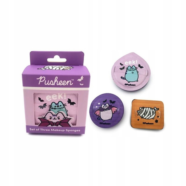 Gąbka do makijażu - zestaw 3 szt - Pusheen Halloween