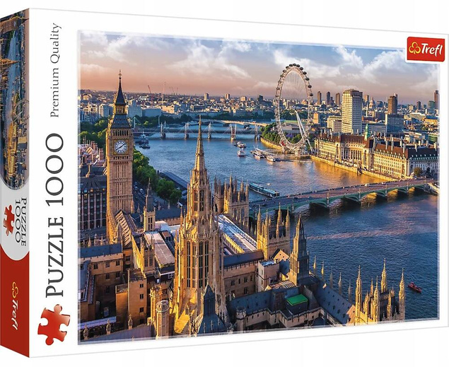 Puzzle 1000 Układanka LONDYN Tamiza BIG BEN Krajobraz Widok Miast 12+ Trefl