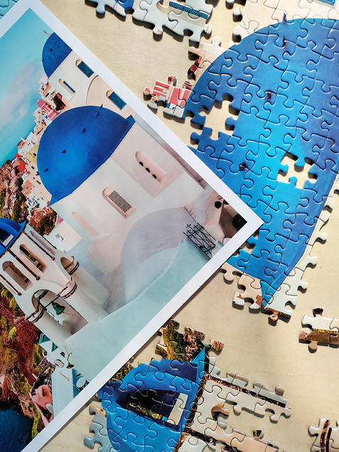 Puzzle Tactic Santorini, Grecja 1000 elementów Krajobraz Wyspy
