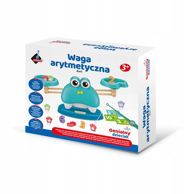 Waga Arytmetyczna Krab Askato - Zestaw cyfr i karty pracy