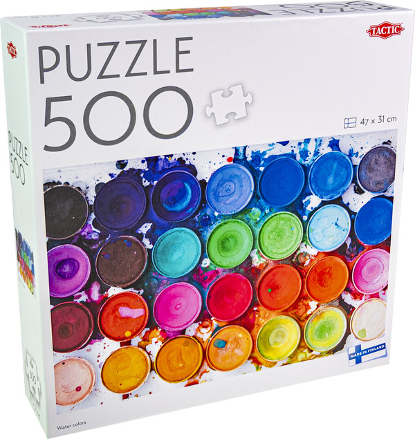 Puzzle Tactic 500 Water Colors - Akwarelowy Obraz 47x31cm