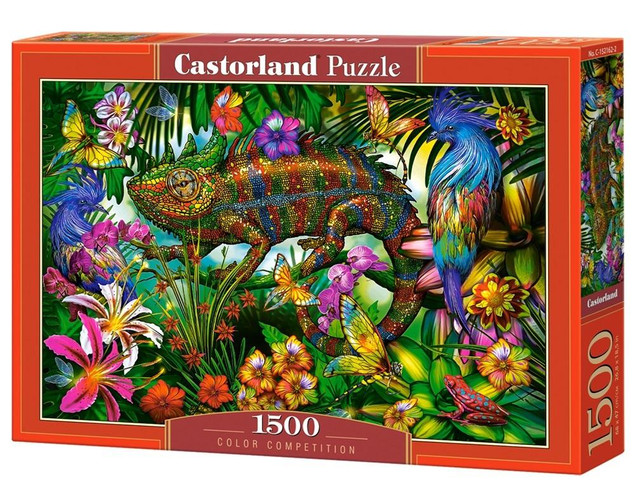 Puzzle 500 Układanka Krajobraz DŻUNGLA Tygrys Papuga Obraz 9+ Castorland