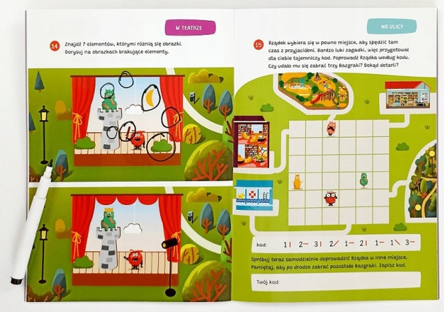 Bazgraki i zabawy 6-latków. Kapitan Nauka