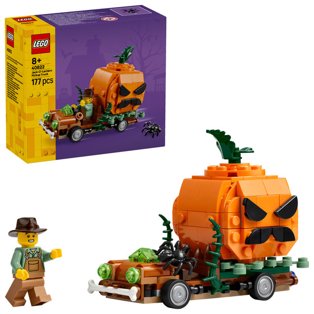LEGO Ikoniczny 40822 Pickup z dyniami na Halloween