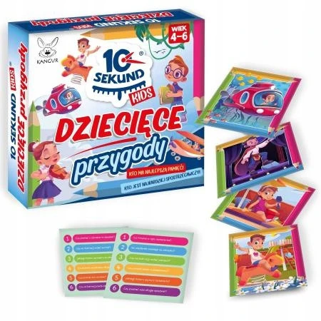 Gra planszowa 10 Sekund Kids Dziecięce Przygody Kangur