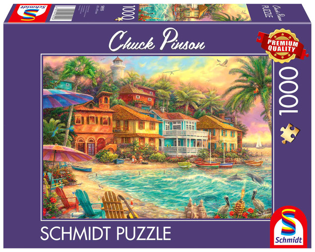 Puzzle Schmidt Spiele 1000 el. Chuck Pinson "Życie na Wyspie" Premium Quality