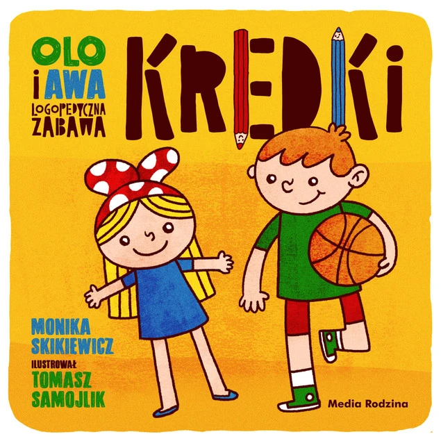 Olo i Awa. Logopedyczna zabawa. Kredki Monika Skikiewicz