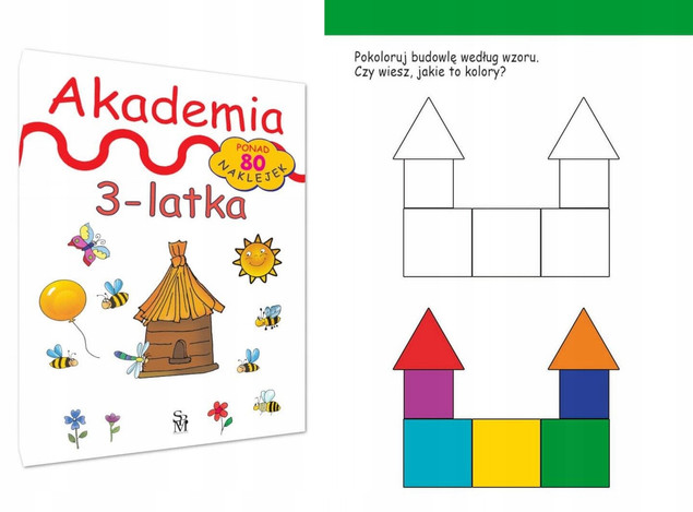 Akademia 3-Latka ZADANIA ĆWICZENIA Zwierzęta Rodzina Owoce Pory Roku 3+ SBM