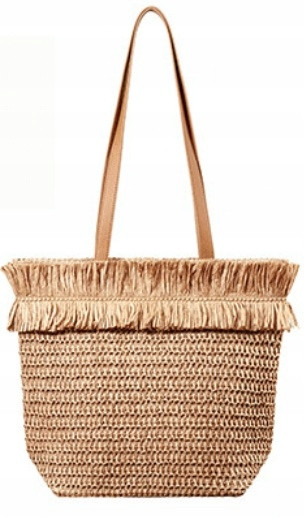 Torba plażowa boho beżowa – Babyono
