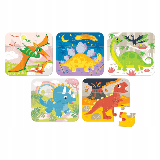 Puzzle Dinozaury 45 el. – CzuCzu