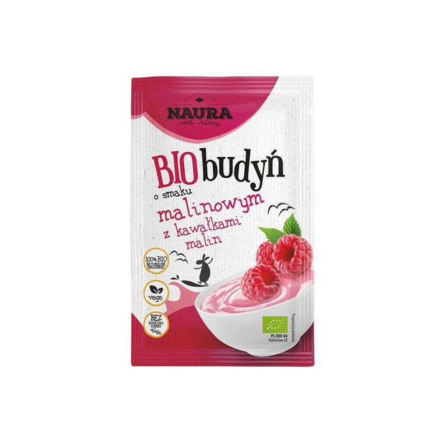 Naura Vanilla Raspberry Pudding Set No Sugar 2x38g