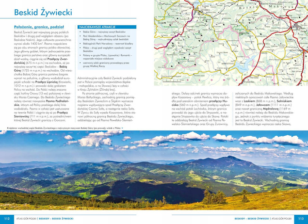 Atlas Gór Polski Pasma Górskie Encyklopedia Barbara Zygmańska SBM